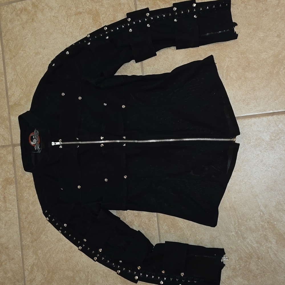 Lip Service State of Constriction Men's Mesh Jacket Small - Picture 3 of 6